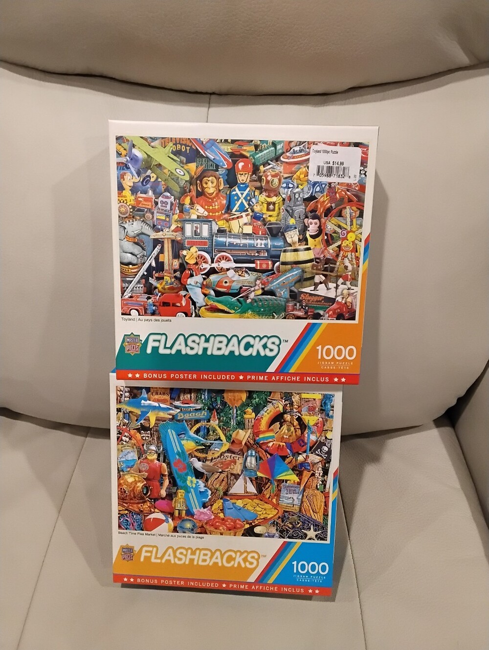 EUC 2 - 1000 Piece Flashbacks Puzzles Firm Price